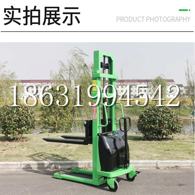 南召县电动叉车堆高车液压铲车电瓶1吨2吨站驾步行式小型全自动叉车
